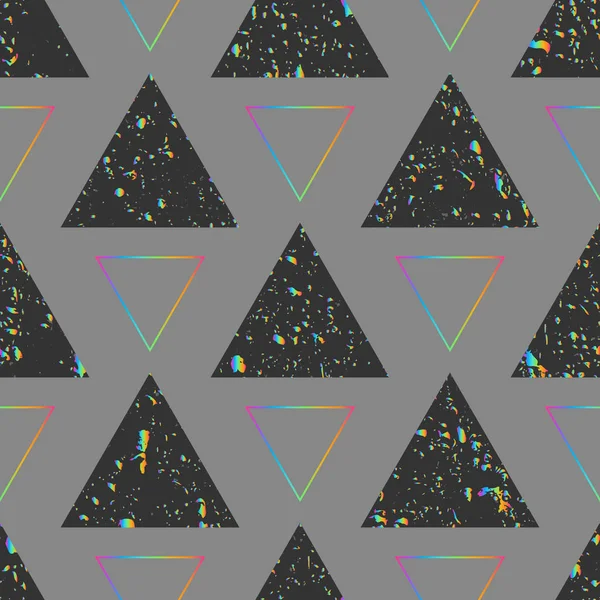 Espectro triángulo patrón sin costura . — Archivo Imágenes Vectoriales