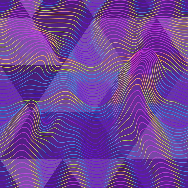 Abstrakt våg sömlösa mönster — Stock vektor