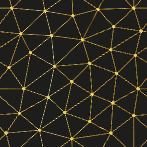 Золотий низький візерунок трикутника — стоковий вектор
