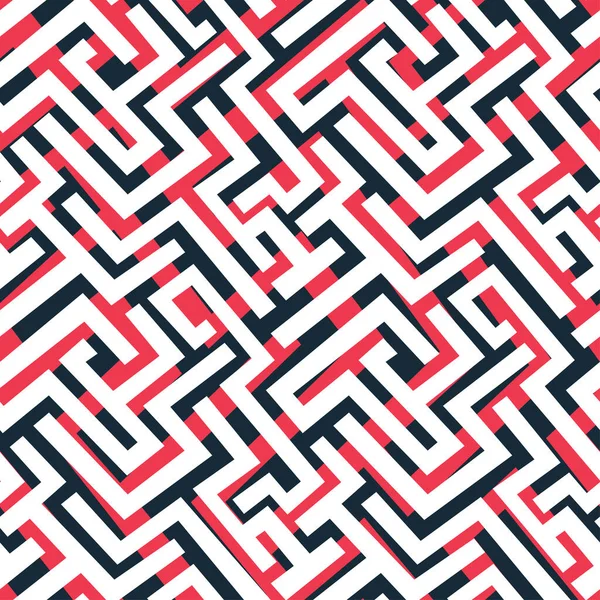 Red maze pattern — Stock Photo, Image