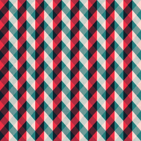 Red tissue seamless pattern with blue stripes — Stock Photo, Image