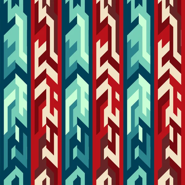 Röd totem seamless mönster — Stockfoto