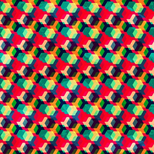 Retro barevné rhombus bezešvé vzor — Stock fotografie
