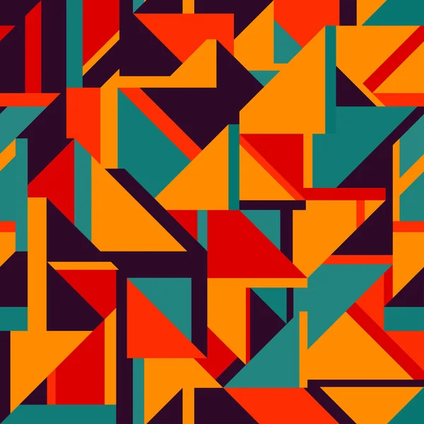 Retro geometrische naadloze patroon — Stockfoto