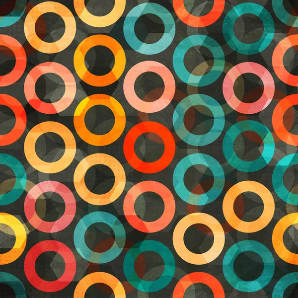 Abstraktní barevné kroužky bezešvé — Stock fotografie