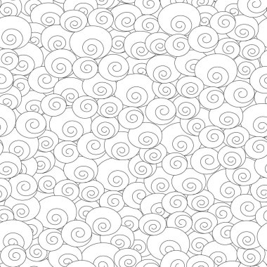 soyut monokrom spiral dikişsiz desen