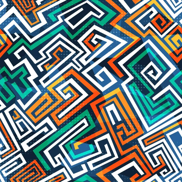 Abstract maze seamless pattern — Stock Photo, Image