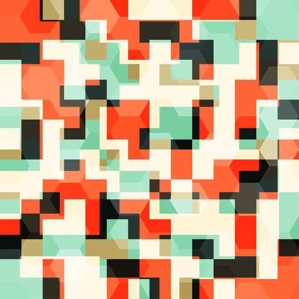 Abstract orange squares seamless pattern — Stock Photo, Image