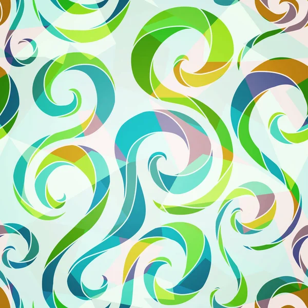 Modèle sans couture spirale colorée — Photo