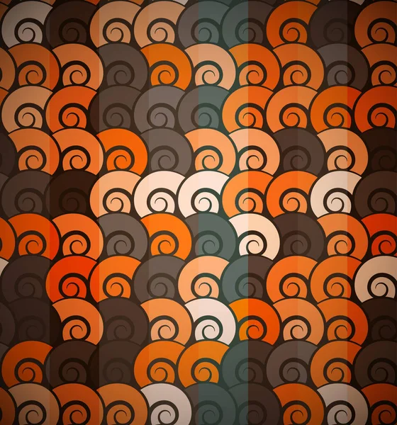 Πορτοκαλί spiral μοτίβο άνευ ραφής — Φωτογραφία Αρχείου