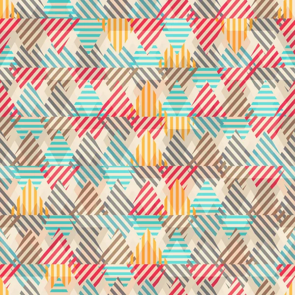 Retro triangle seamless pattern — Stock Photo, Image