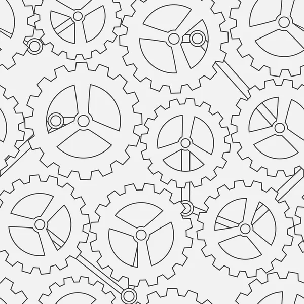 White cogwheel seamless pattern — Stock Photo, Image