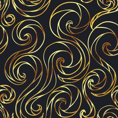 Altın eğri çizgi deseni