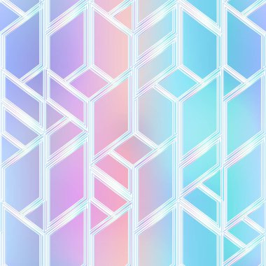 Pastel rengi mozaik desen