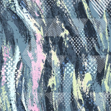 Pastel renk grunge deseni