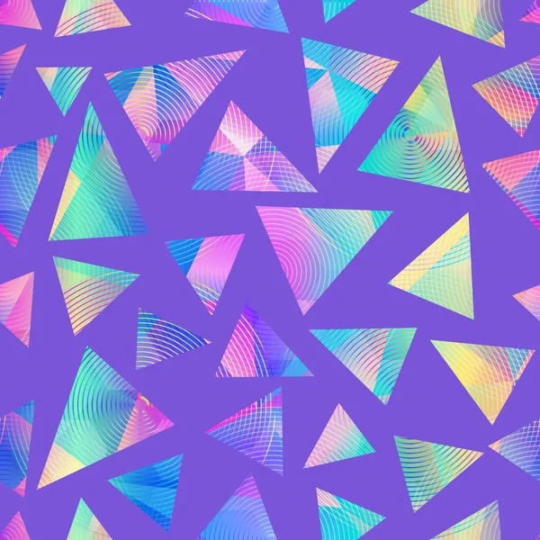 Lila Färg Triangel Mönster — Stock vektor