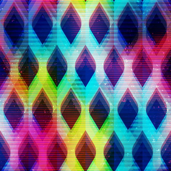 Neon Geometrische Nahtlose Textur — Stockfoto