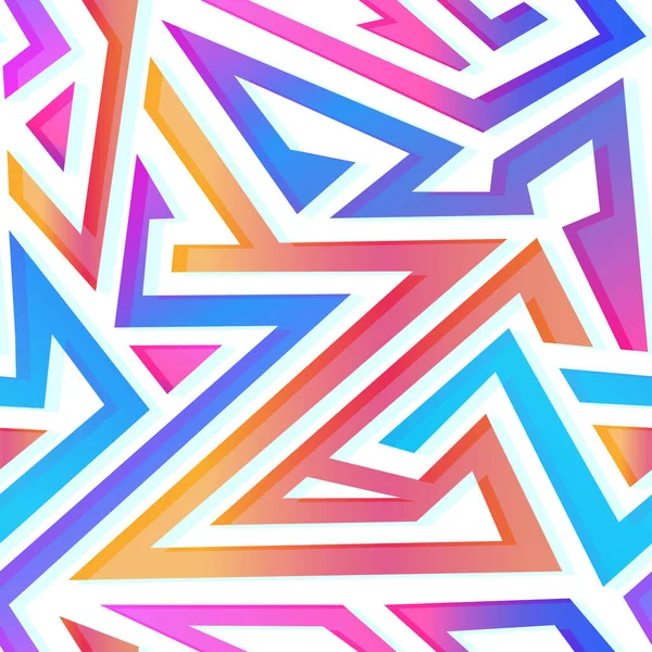 Farbiges Dreieck Nahtloses Muster Folge Vektordatei — Stockfoto