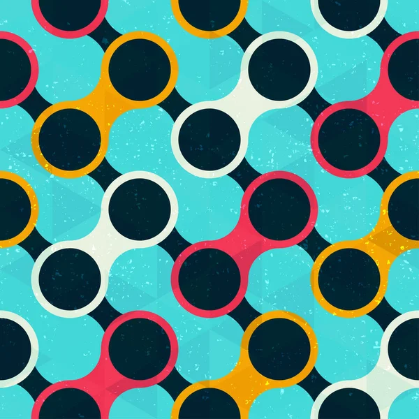 Circles geometric seamless pattern