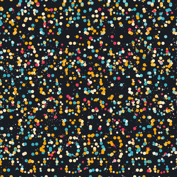 Confetti Naadloos Patroon Met Grunge Effect — Stockfoto
