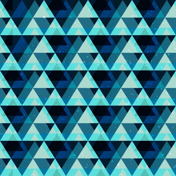 Triangles Bleus Motif Sans Couture — Photo