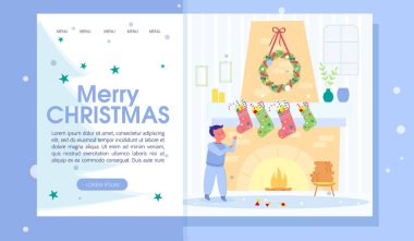 Mutlu Noel Düz Tasarımı ile İniş Sayfası