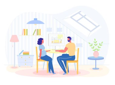 Genç Çift Planlama Odası Tasarımı.