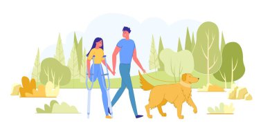 Visually Impaired Man and Disabled Woman on Date.