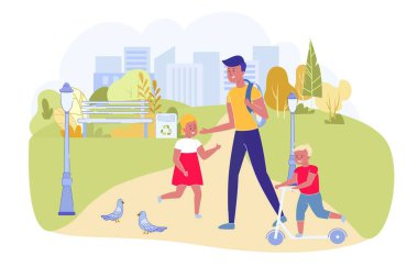 Genç Kardeşler ile Favori Şehir Parkı 'nda Yürüyüş.