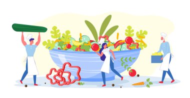 Yeşil Salata İçin Taze ve Sağlıklı Malzemeler