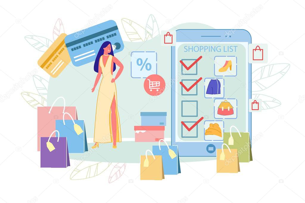 Phone Application Help not Forget Shopping List.
