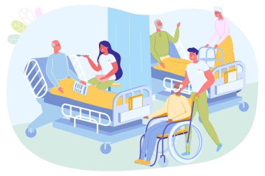 Yaşlı Hastalar İçin Günlük Bakım Kliniği, Çizgi film.