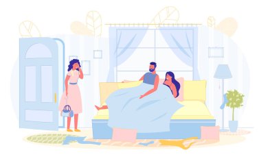 Aşk Üçgeni, Kadın Kocasını Başkasıyla Yakaladı.