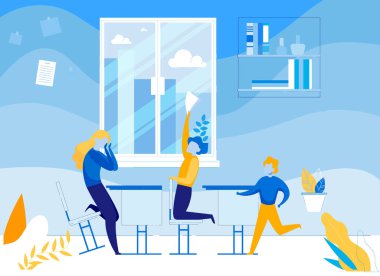 Saldırgan Çocuklar Erkekler Sınıf Arkadaşına Zorbalık Ediyor.