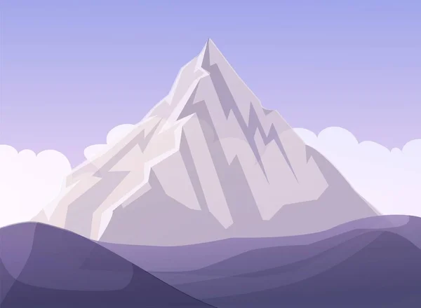 Platt design Mountain Business Metafor tecknad film — Stock vektor