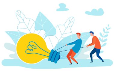 Fikir Uygulama Metaforu Düz Çizim