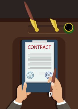 Vektör İllüstrasyonunu İmzalayacak Resmi Bildirge