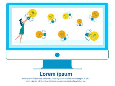 Proje İçin Uygun Fikir Bulmaya Çalışan Kadın