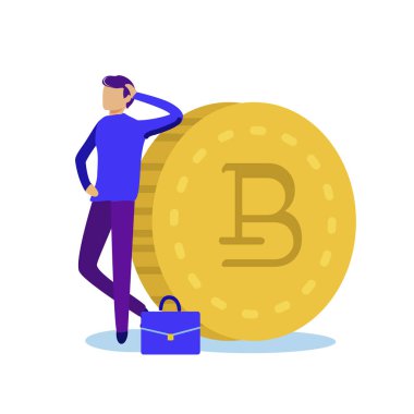 Banner Sağlam Dünya Kripto Para Çizgi Filmi Düzlüğü.