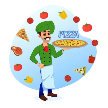 Aşçı, Farklı Doldurulmuş Pizzanın Tanıtımı