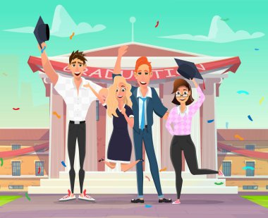 Üniversitede Mezuniyet Töreni