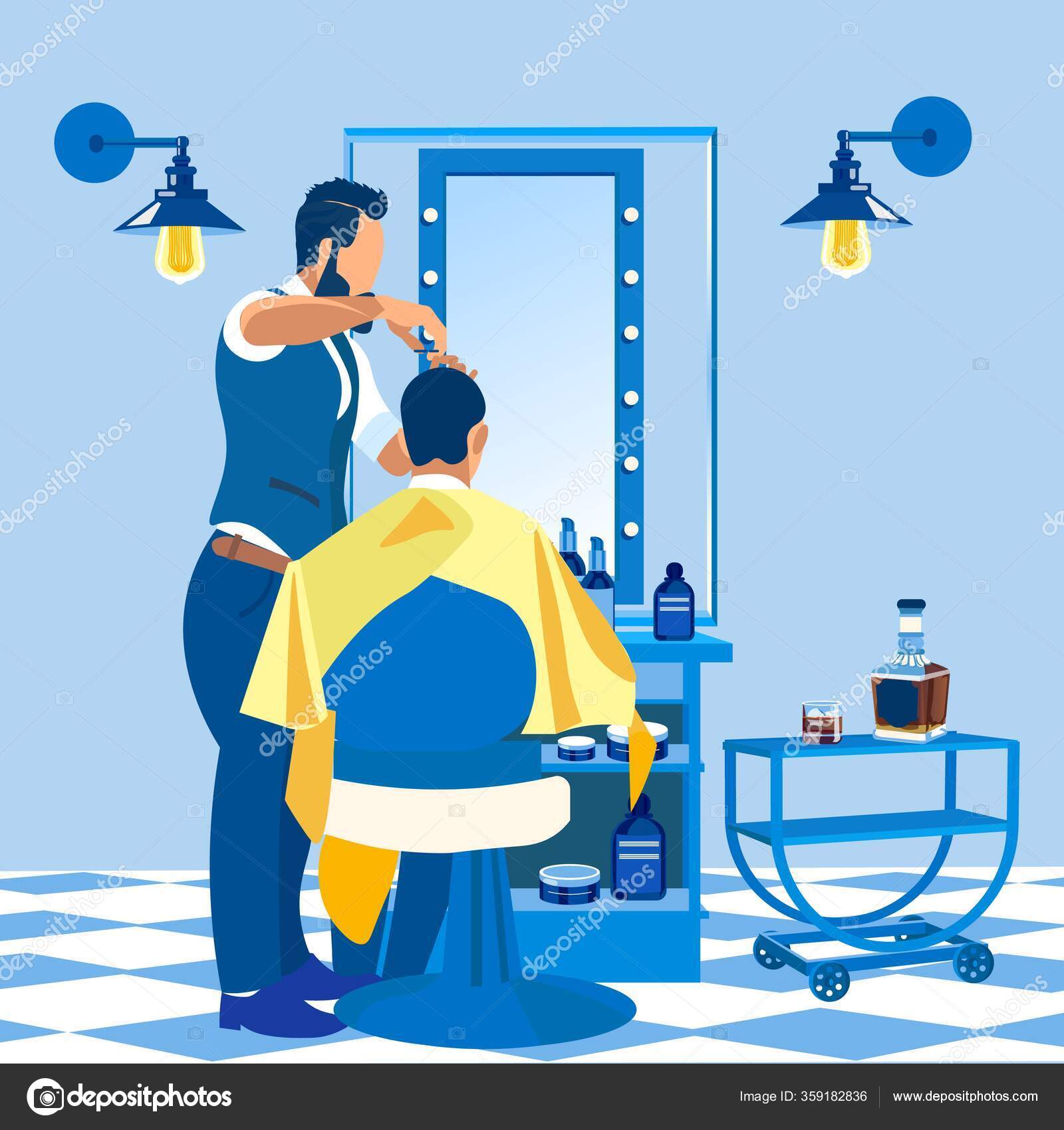 Download Barber Shop Hairdresser Royalty-Free Stock Illustration