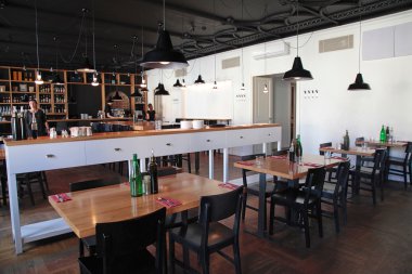 Modern kafe rahat iç ve mutfaklı