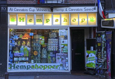 Vitrin esrar shop, Amsterdam