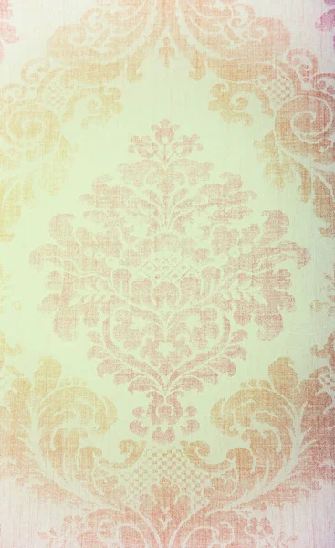 Vintage beige wallpaper with vignette victorian pattern — Stock Photo, Image