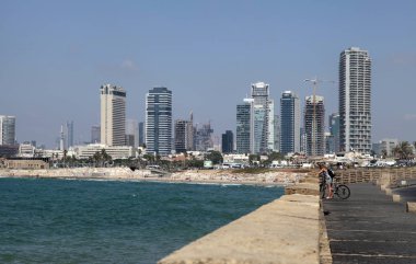 Waterfront Tel Aviv-Yafa ve Akdeniz, Tel Aviv, İsrail