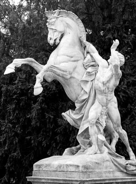 Statue de cheval, complexe Hofburg, Vienne, Autriche — Photo