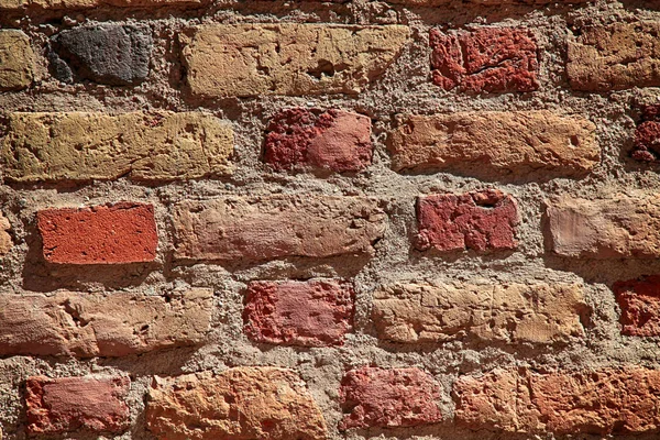 Old brick background. Red vintage brick texture — Stock Photo, Image