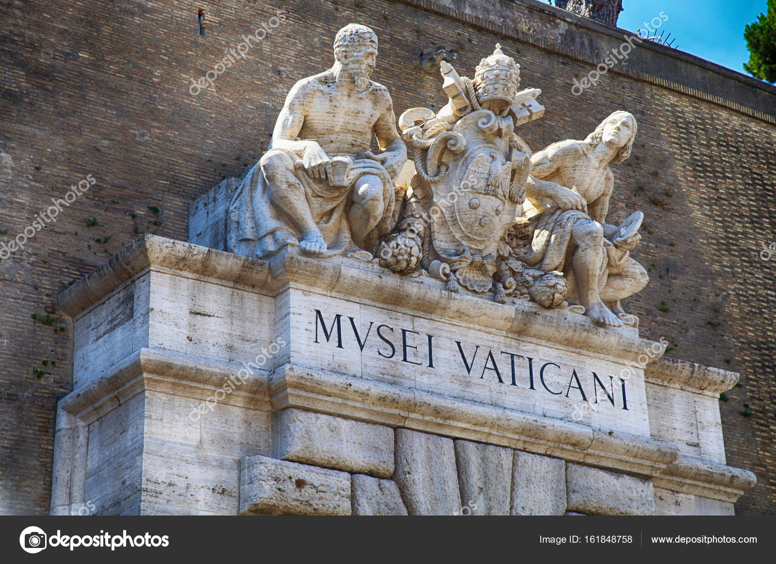 Entrada al Museo Vaticano en Roma, Italia — Fotos de Stock ...