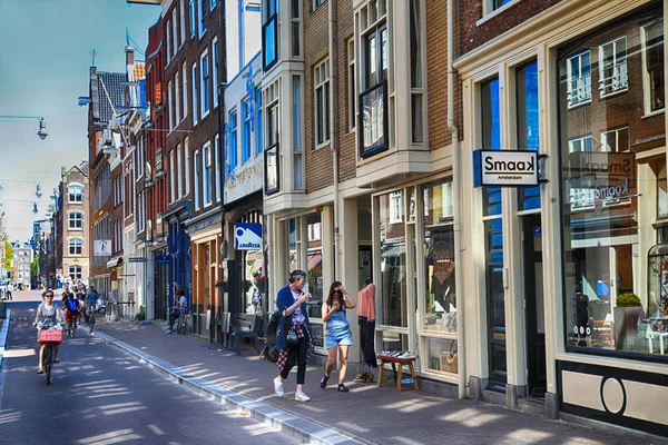 Centro storico di amsterdam, Paesi Bassi. — Foto Stock